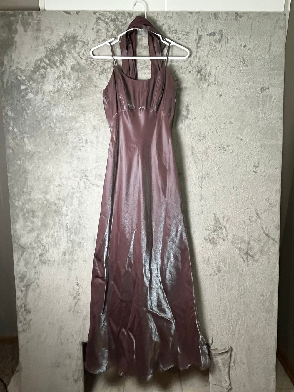 Vintage Y2K Indie Sleaze 90s Prom Maxi Dress Goth Grunge Baddie 4 Iridescent‎
